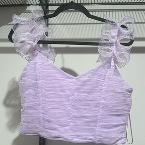 Zara ruffled top
